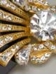 Gianfranco Ferré Pre-Owned faceted gem brooch