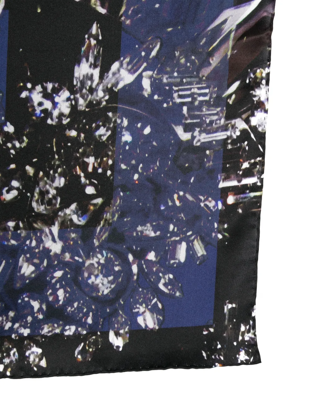 Givenchy Sjaal met abstracte print - Blauw