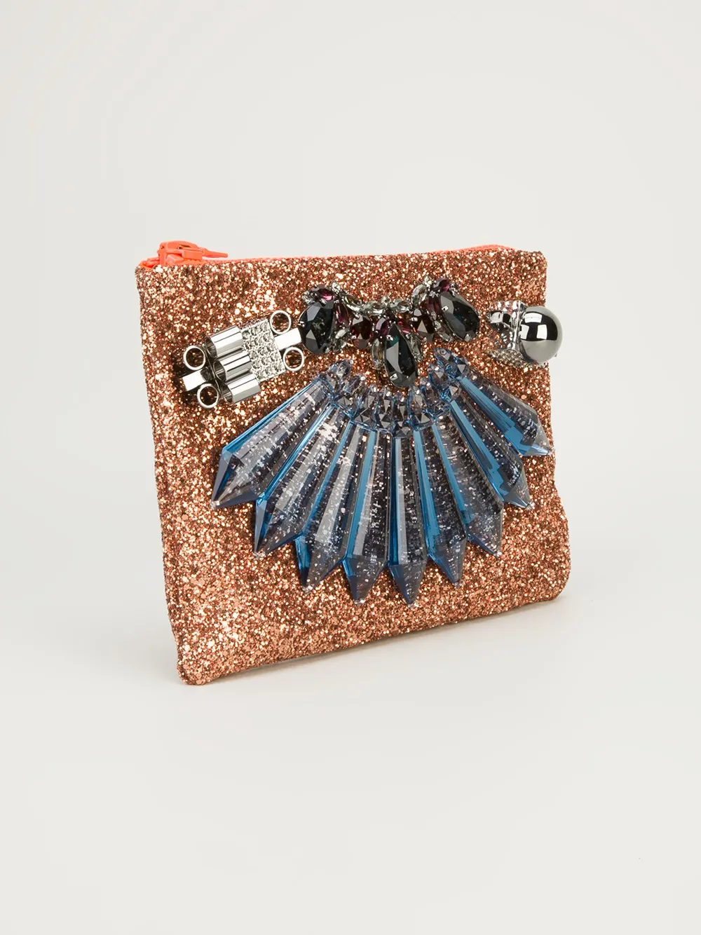  You Mawo Glitter Pouch   Gelb 