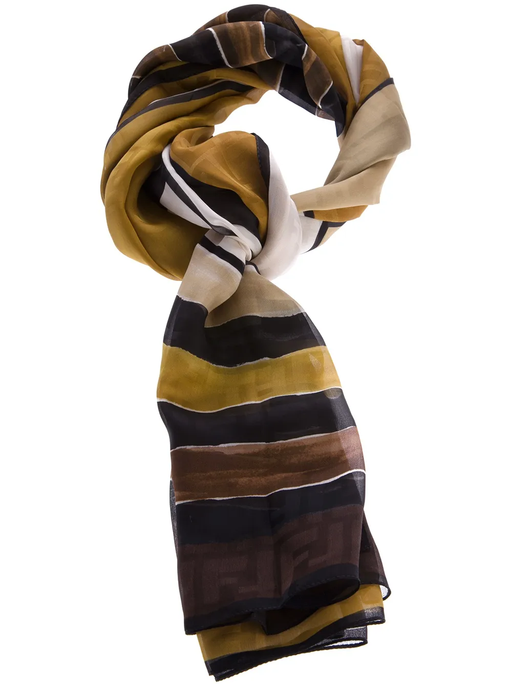 FENDI printed scarf Zwart