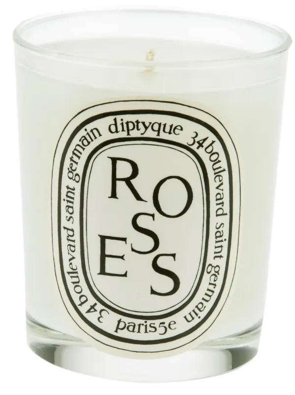 diptyque Roses フレグランスキャンドル 35g Diptyque Roses アロマキャンドル | ホワイト | FARFETCH JP
