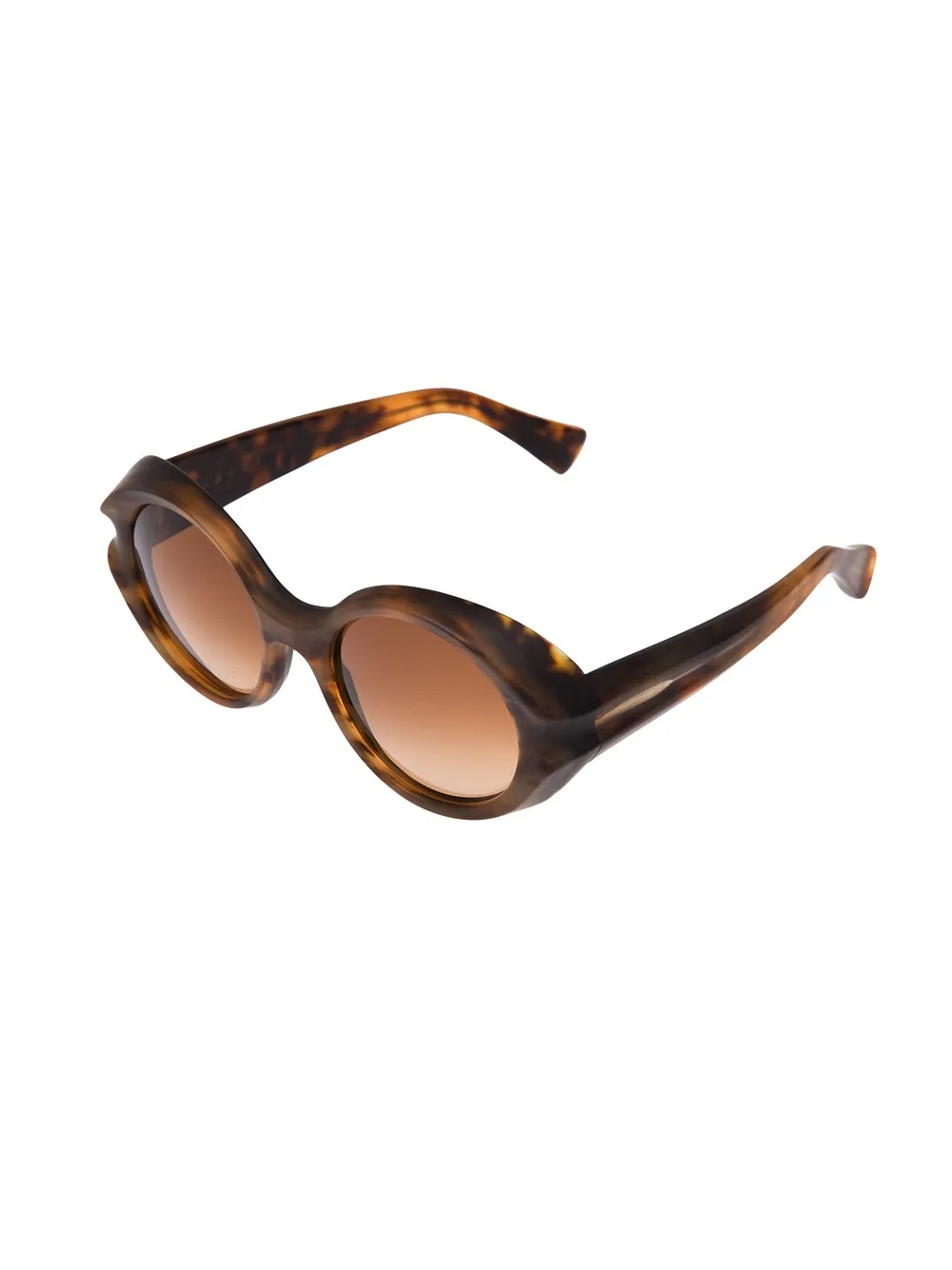 Marni Eyewear chunky moulded sunglasses Bruin