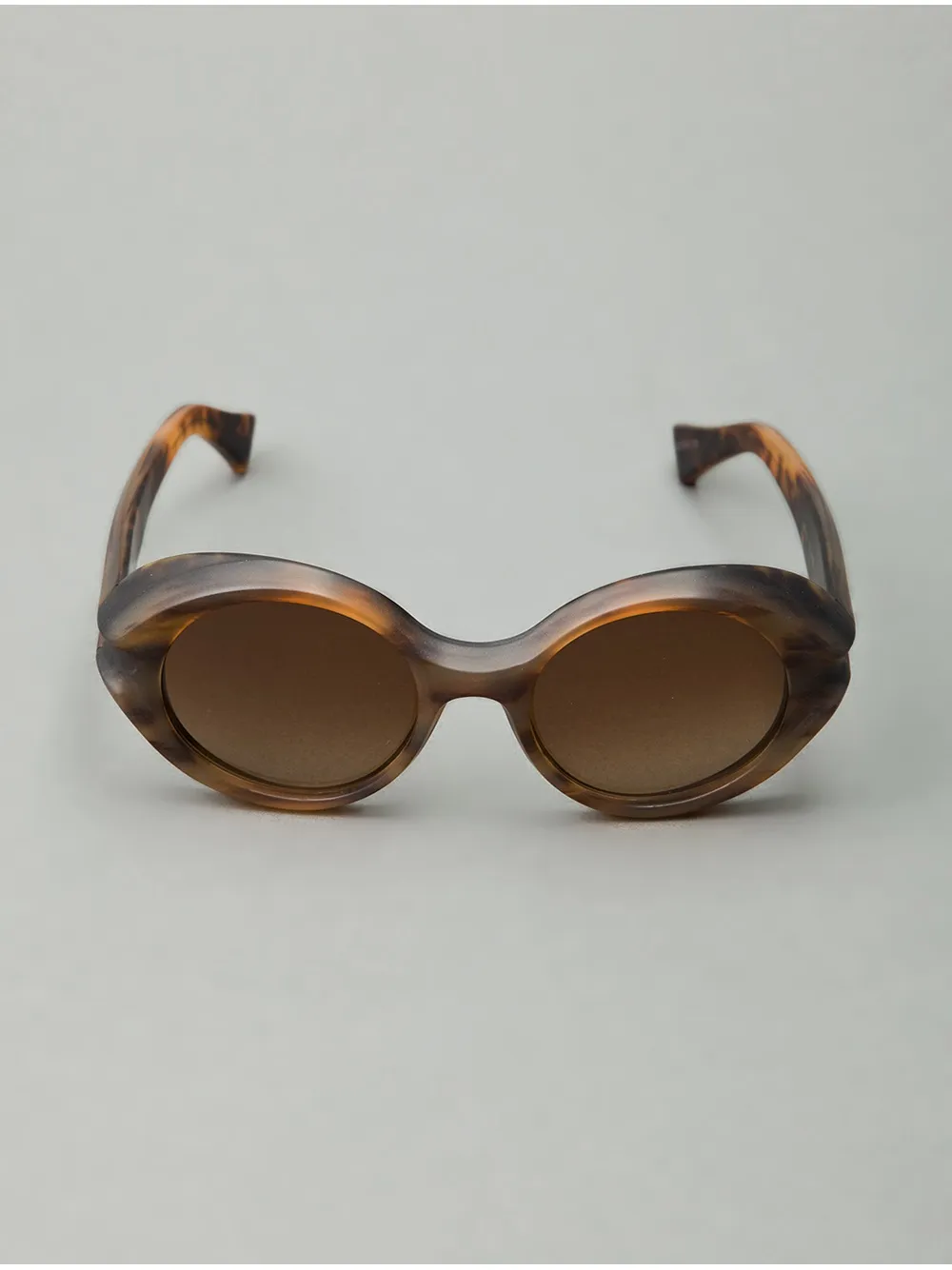 Marni Eyewear chunky moulded sunglasses Bruin