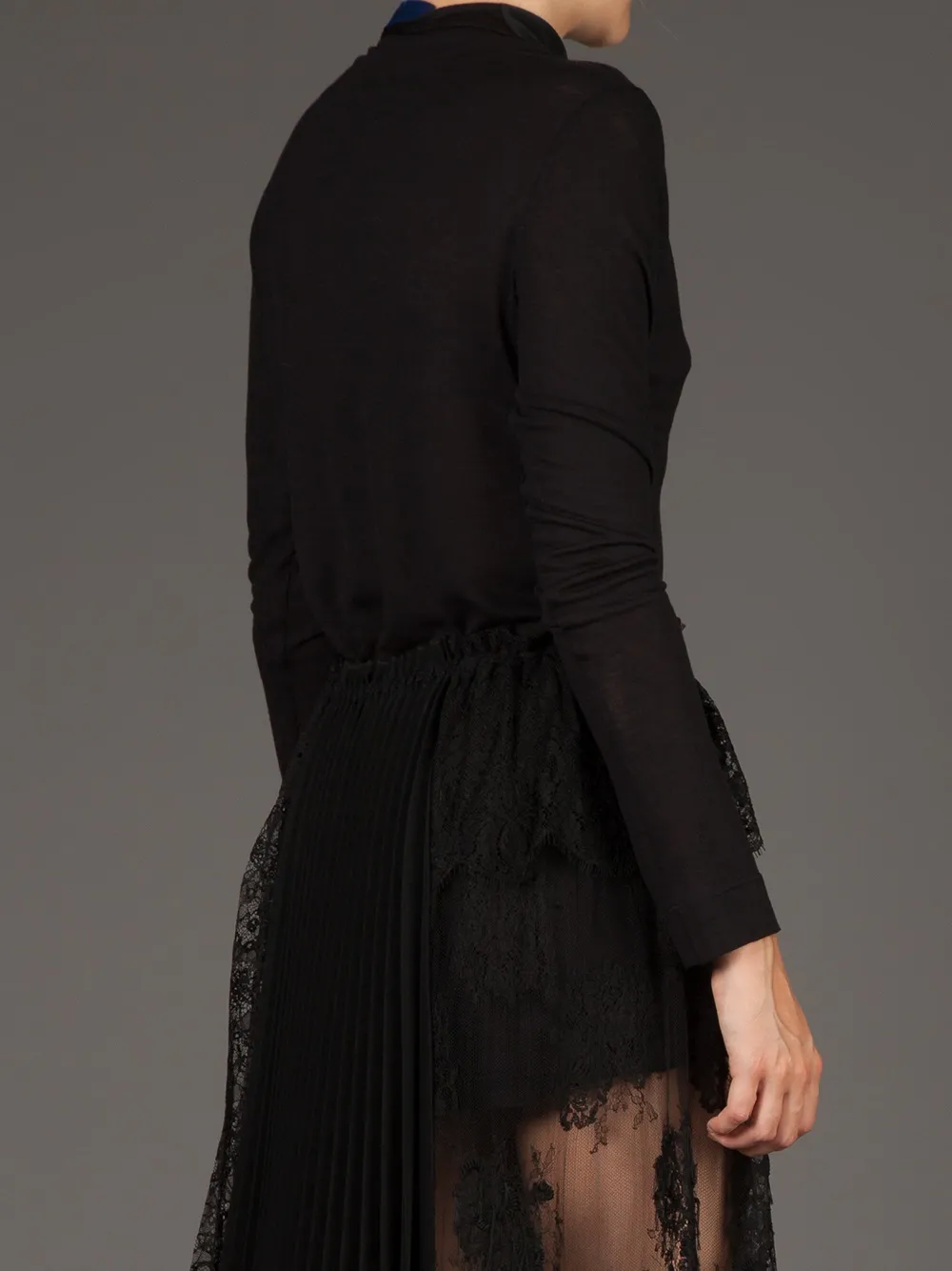 Sharon Wauchob Flap Neck Sweater In Black