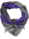 Emporio Armani geometric printed scarf - Grey
