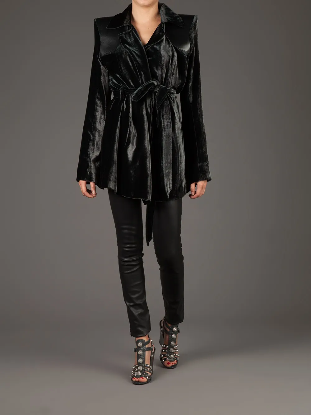 Aurélie Demel 'kiris' Coat In Gray