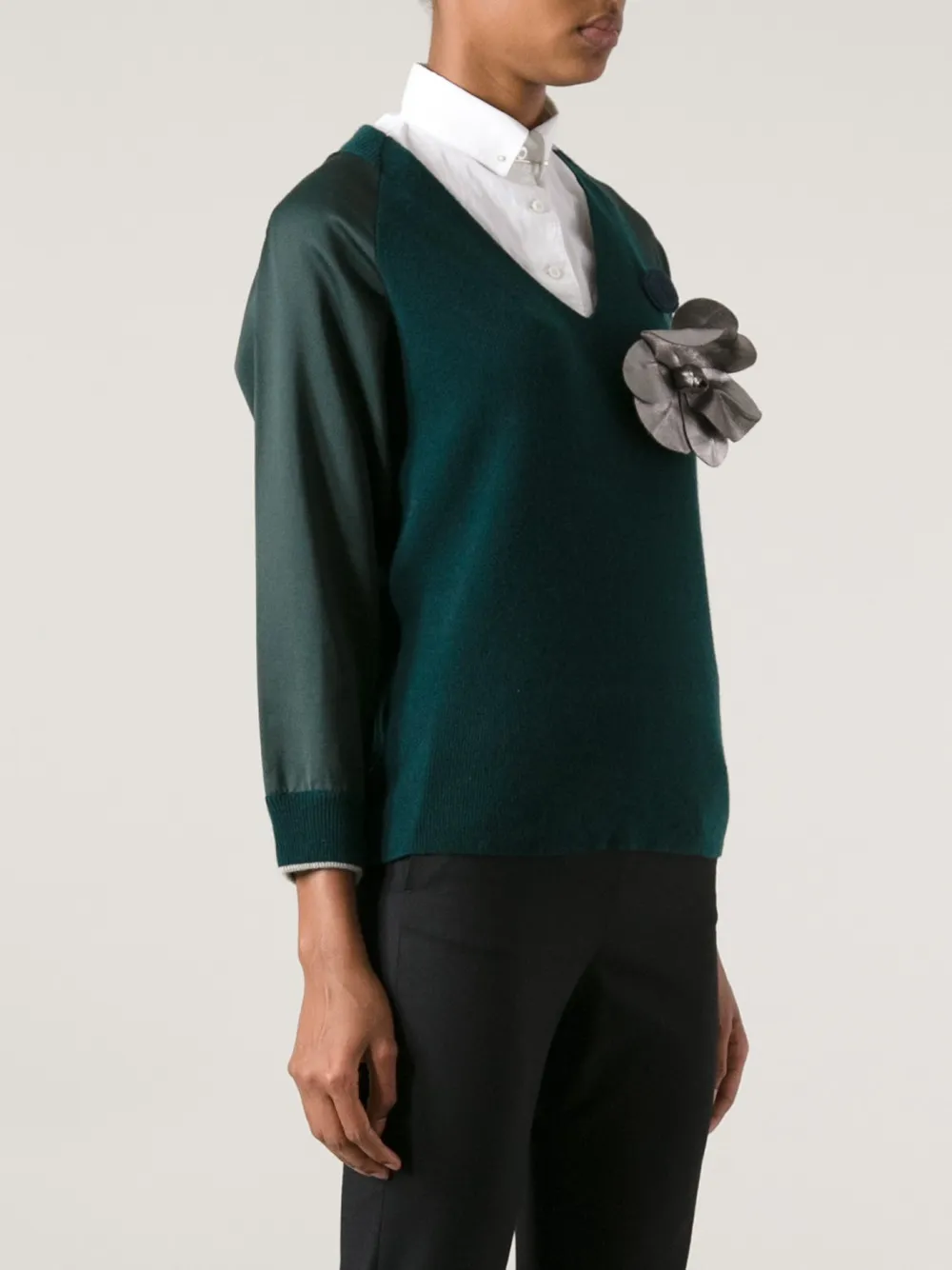 Golden Goose Embellished Pullover In Green