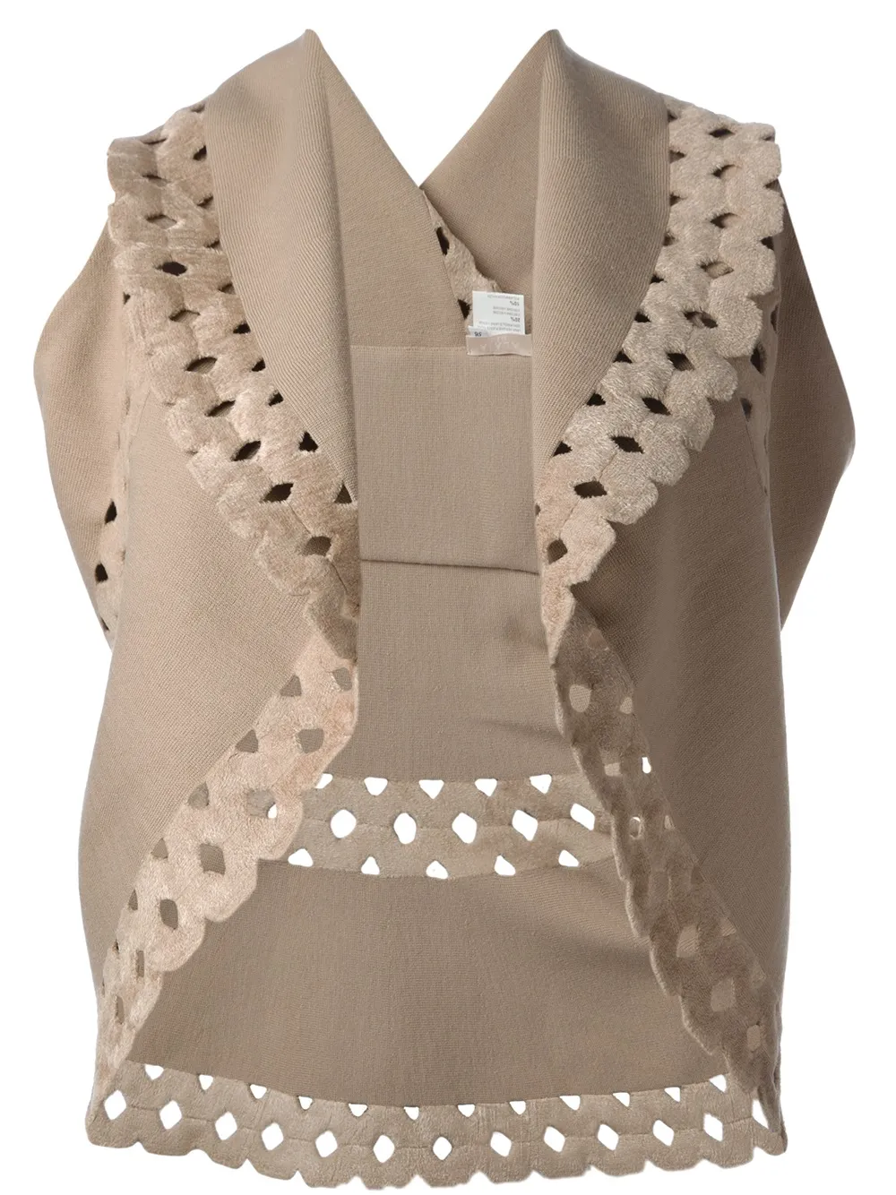 Alaïa cut-out trim top | Neutrals | Image 1