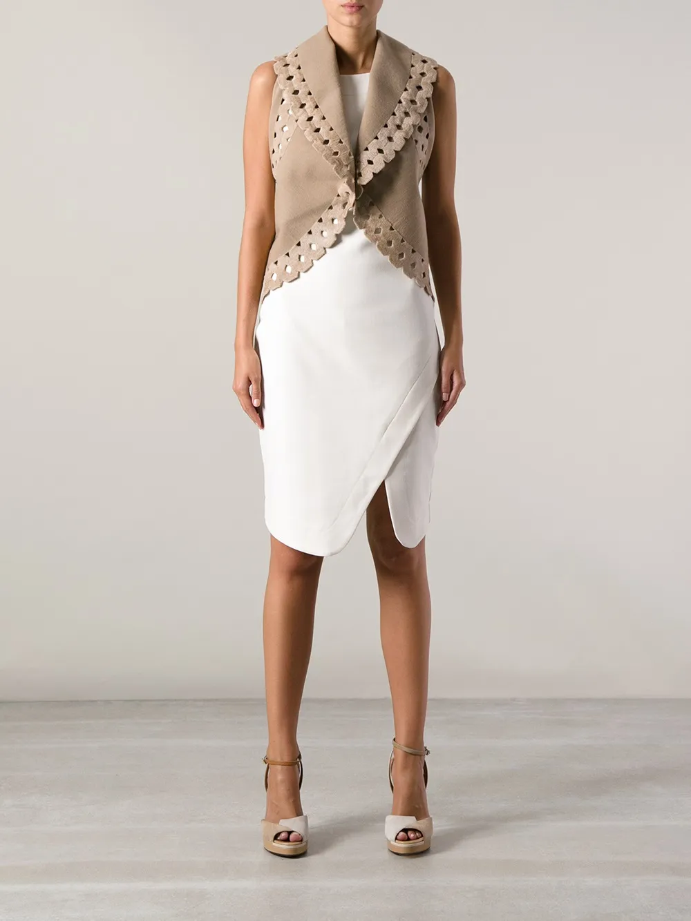 Alaïa cut-out trim top | Waistcoats & Gilets | Image 2