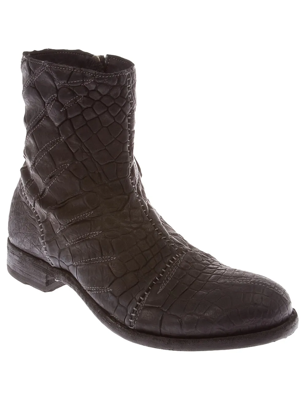 Premiata textured boots Black