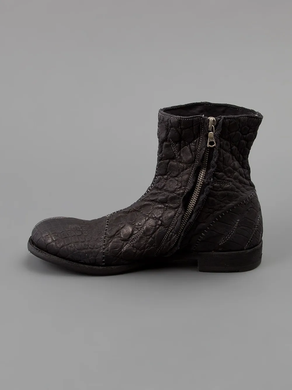 Premiata textured boots Black