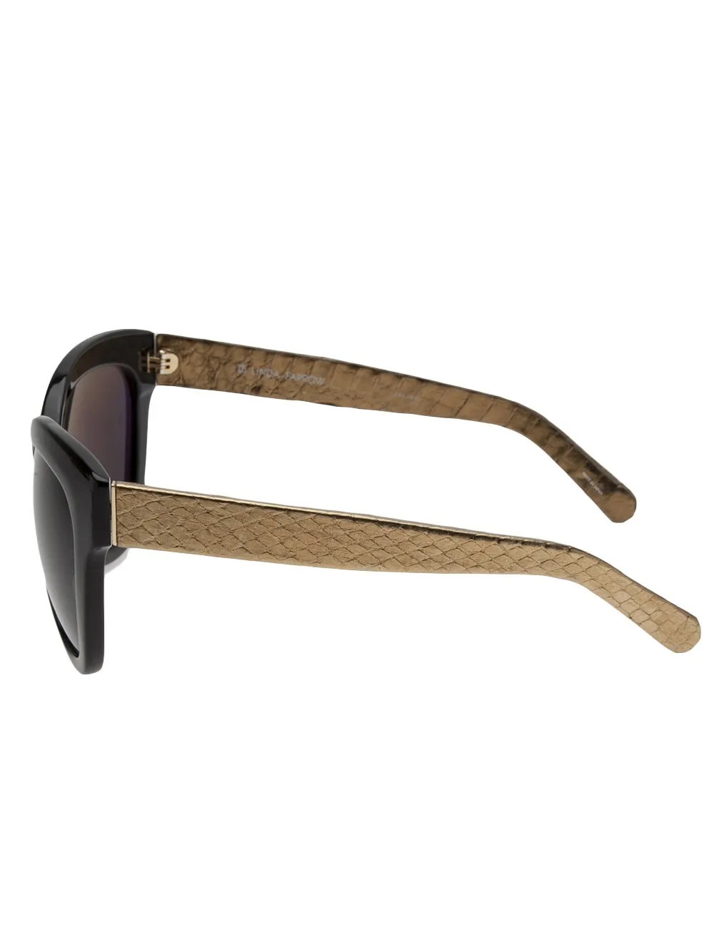 Linda Farrow 'Snake Stem' sunglasses Zwart