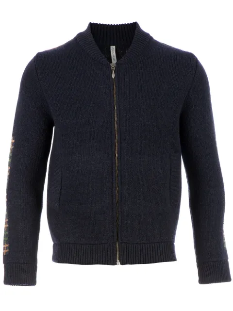 Aimo Richly contrast check cardigan 