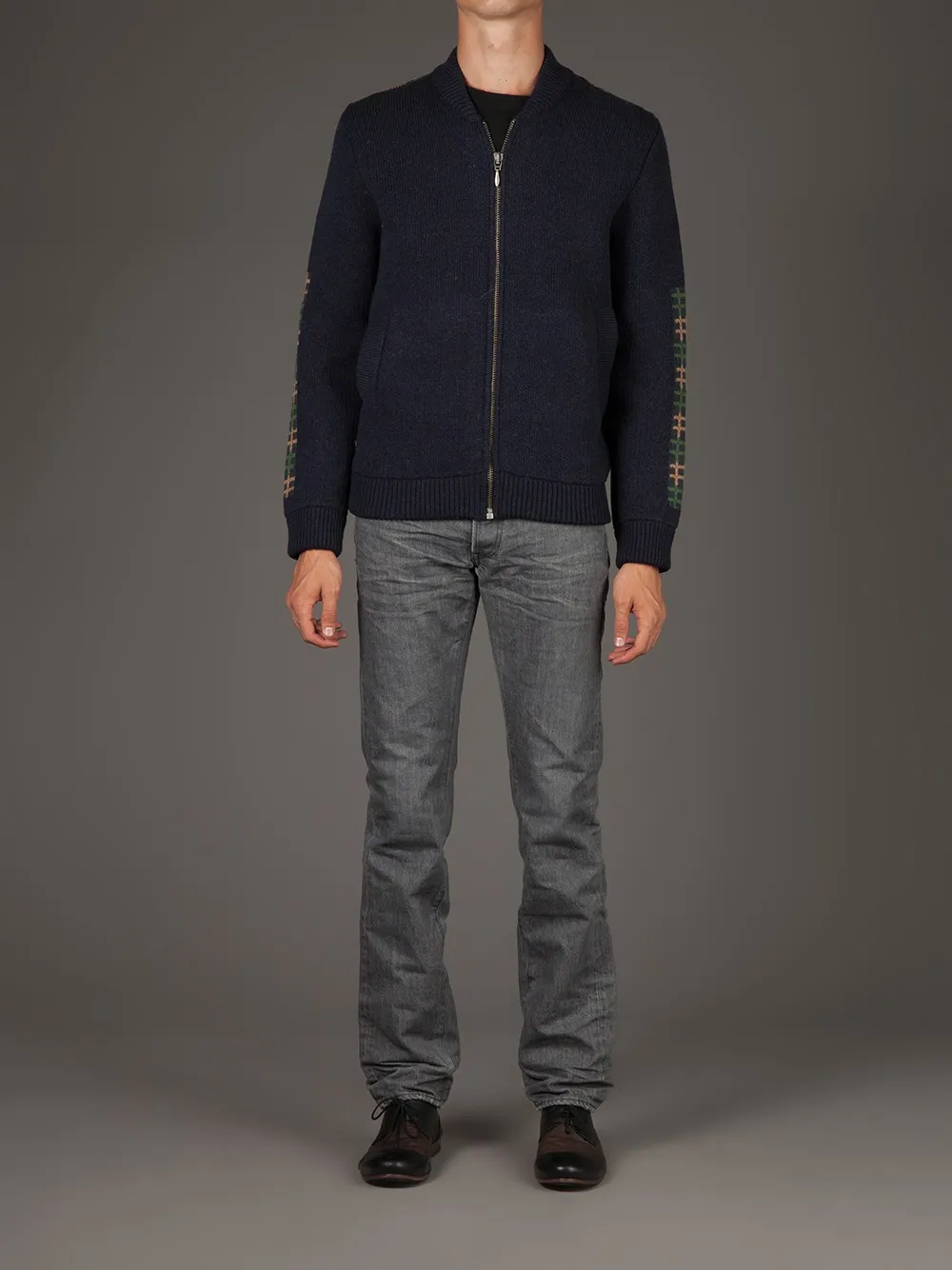 Aimo Richly contrast check cardigan | Cardigans | Image 2