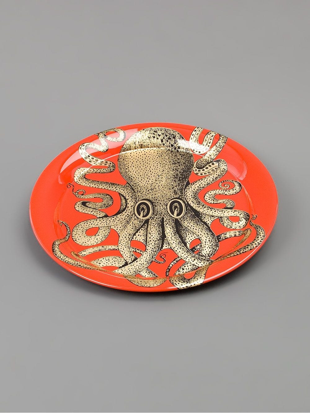 章鱼印花金属盘