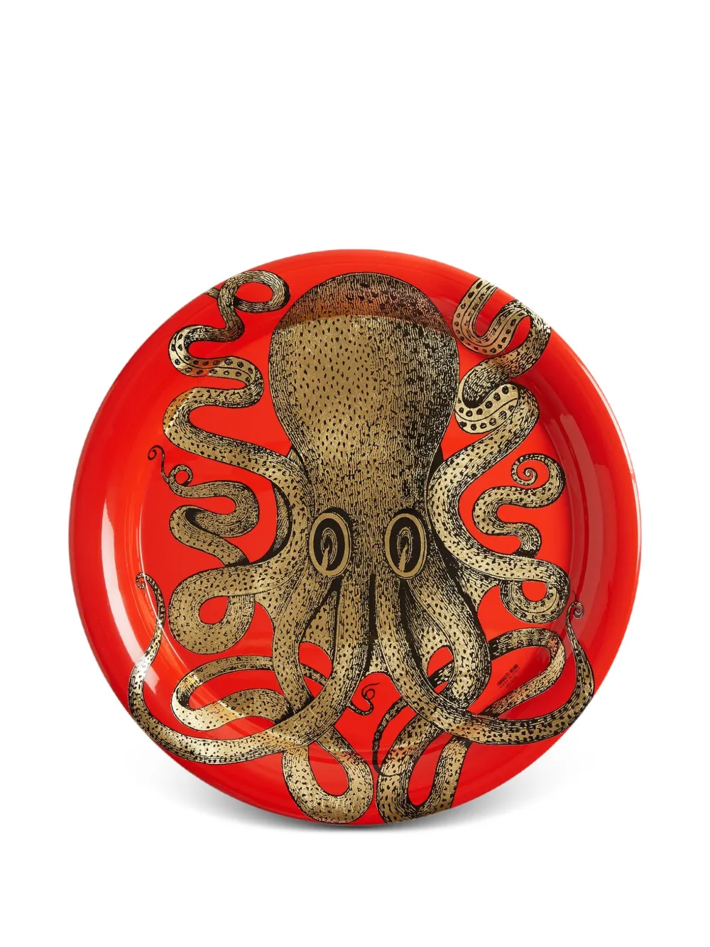 Fornasetti Polipo circular tray | Red | Image 1