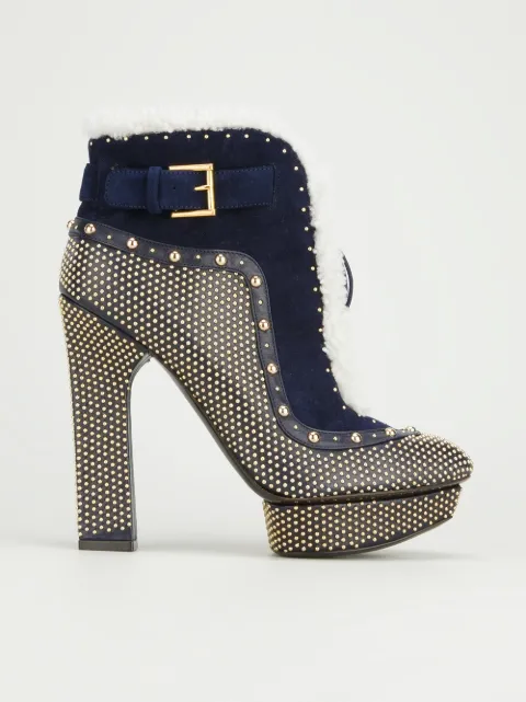 alexander mcqueen shearling boots