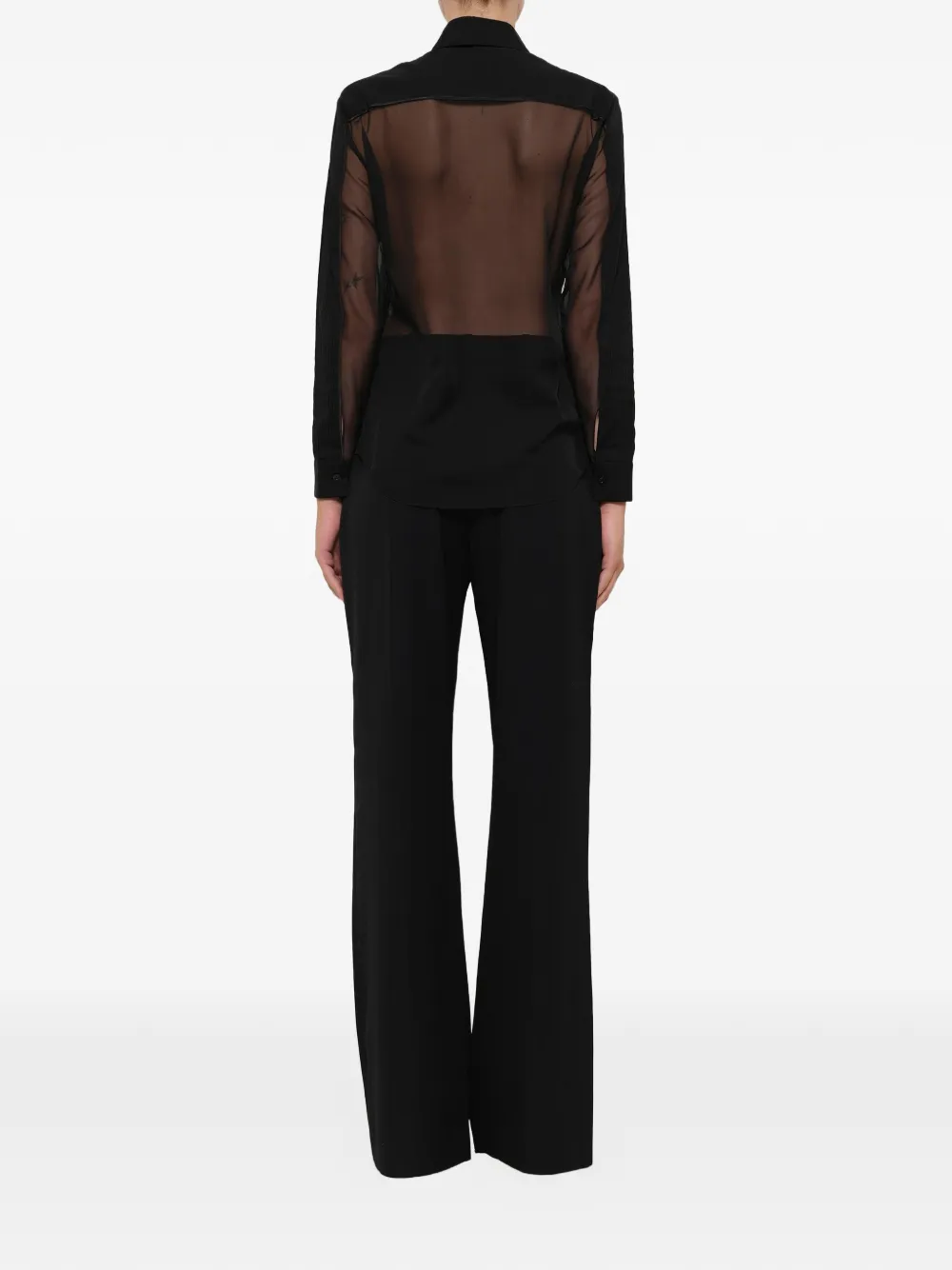  Givenchy Sheer Panel Shirt   Schwarz 
