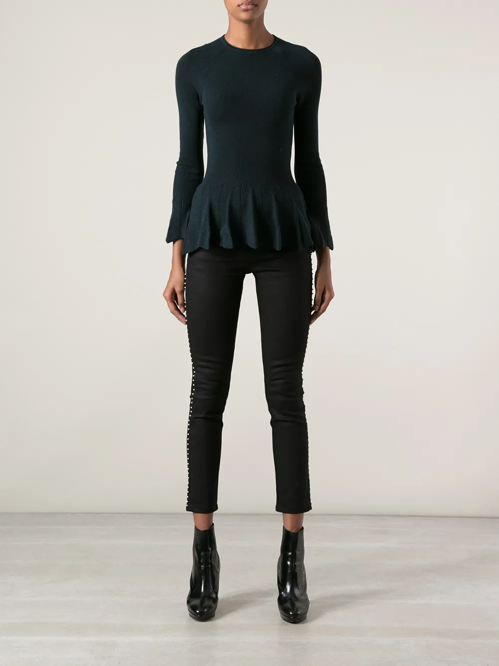 Alexander McQueen skinny jeans - Zwart