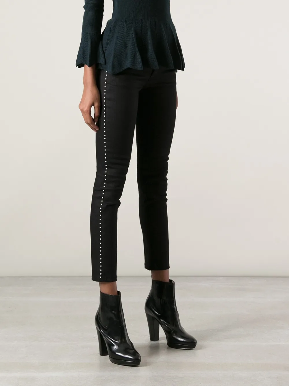 Alexander McQueen skinny jeans Zwart