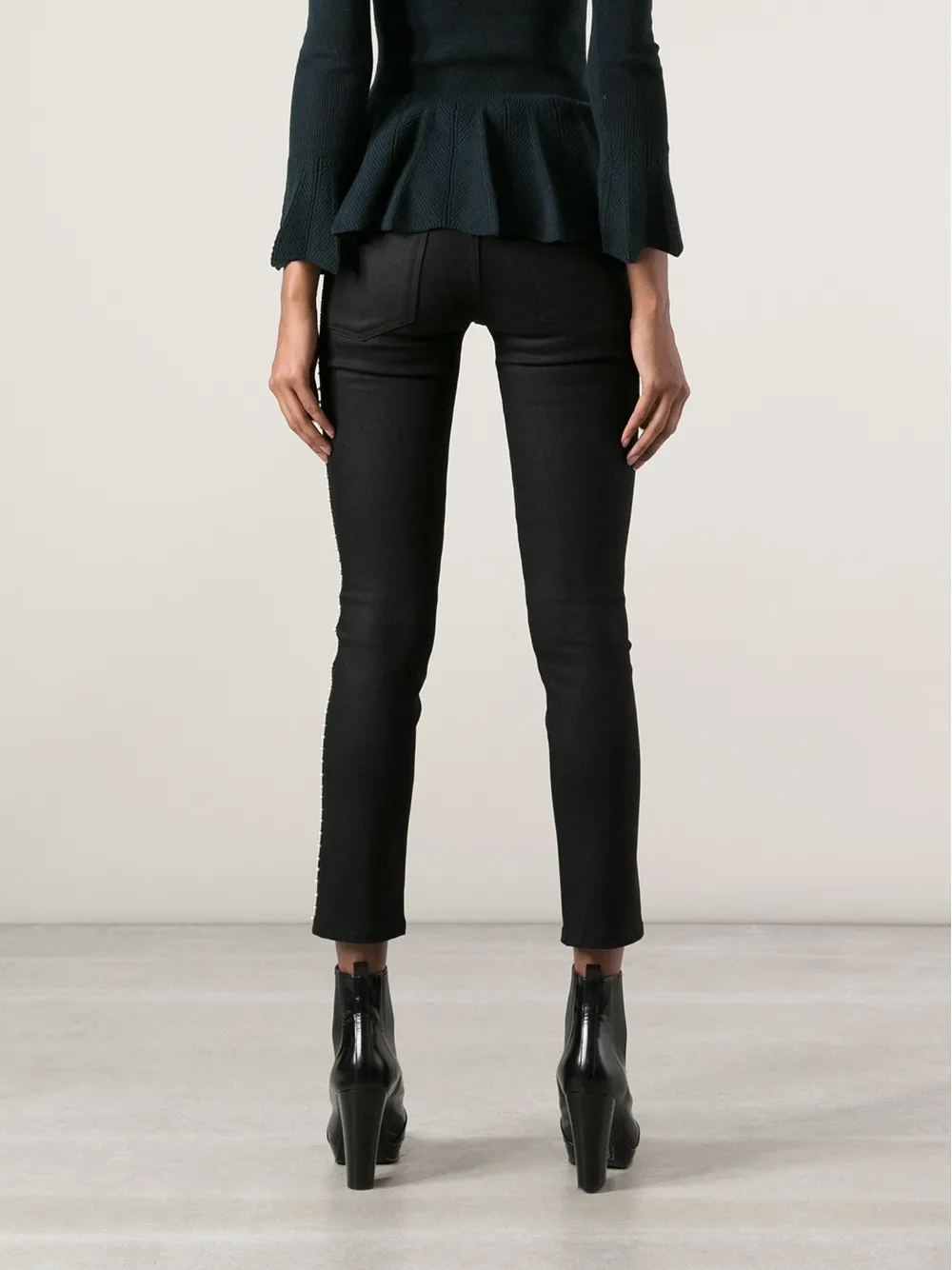 Alexander McQueen skinny jeans Zwart