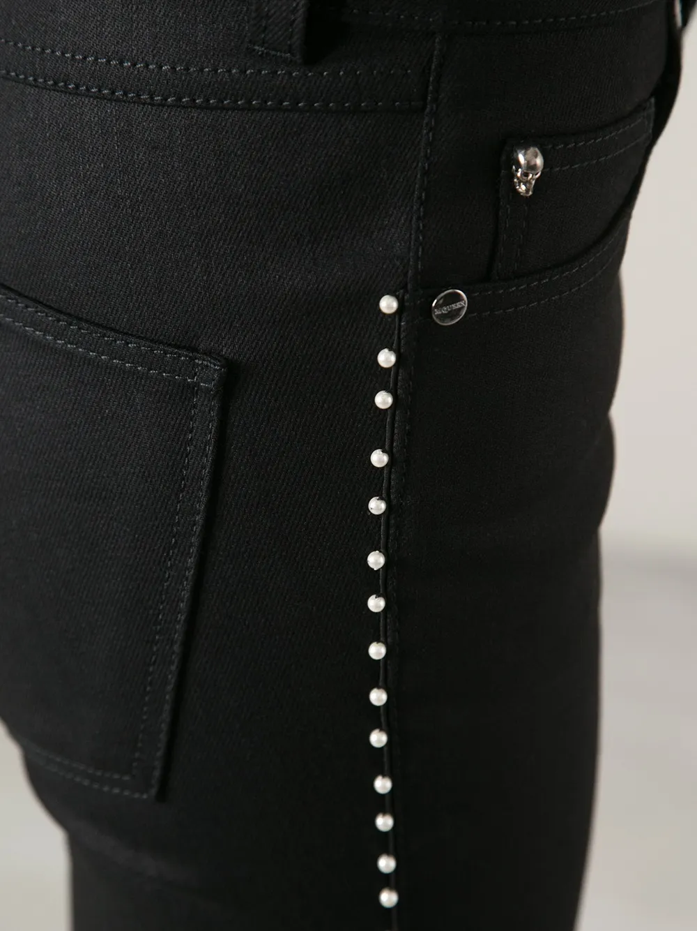 Alexander McQueen skinny jeans Zwart
