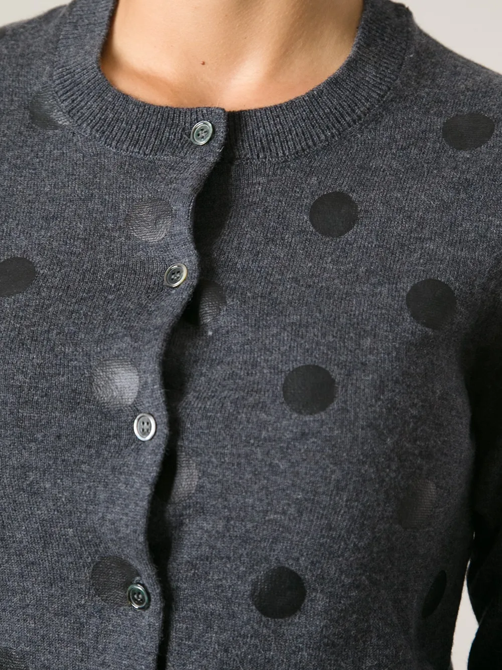 Golden Goose Polka Dot Cardigan In Blue
