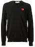 comme des garcons play high neck zip sweatshirt