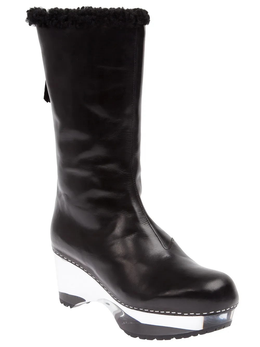 Premiata platform boot Black