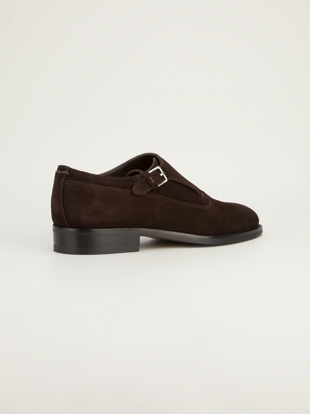 Shop Fendi Monk Shoe In Brown