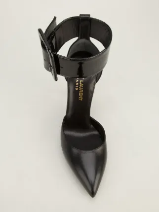 saint laurent ankle strap pump