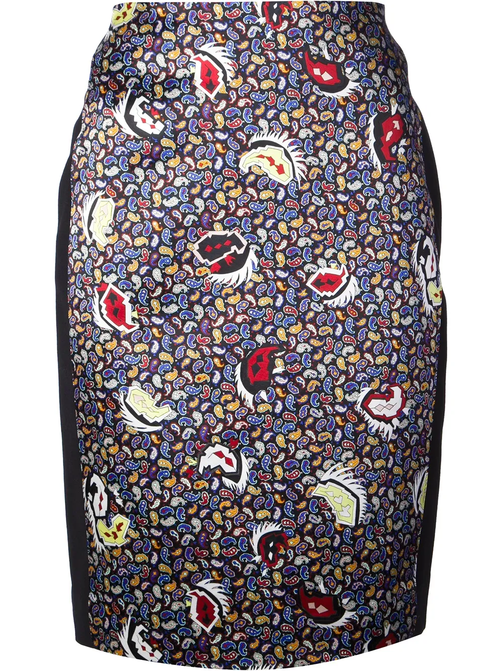 Balenciaga paisley print pencil skirt - ブラック Balenciaga paisley print pencil skirt - ブラック
