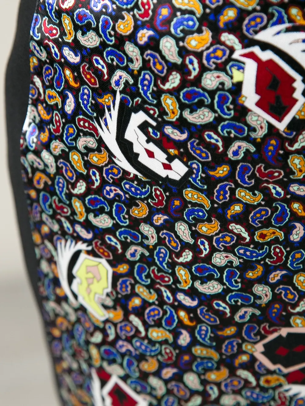 Balenciaga paisley print pencil skirt Zwart