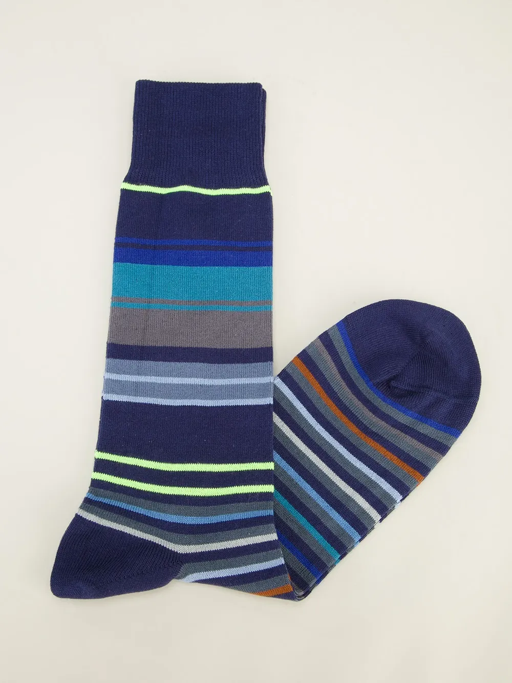  Paul Smith Long Striped Socks - Blue 