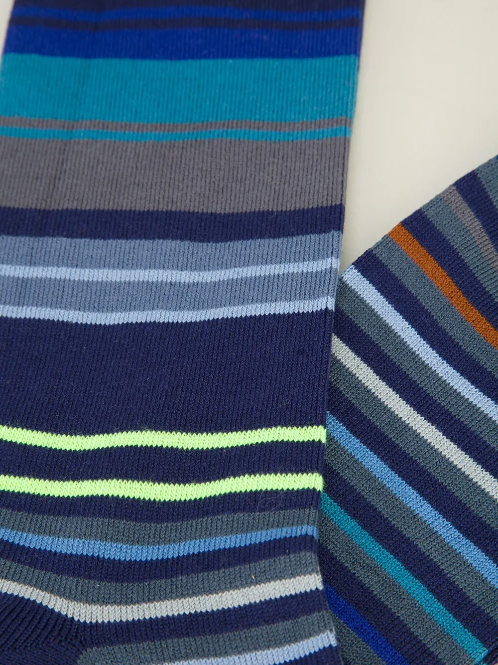  Paul Smith Long Striped Socks - Blue 