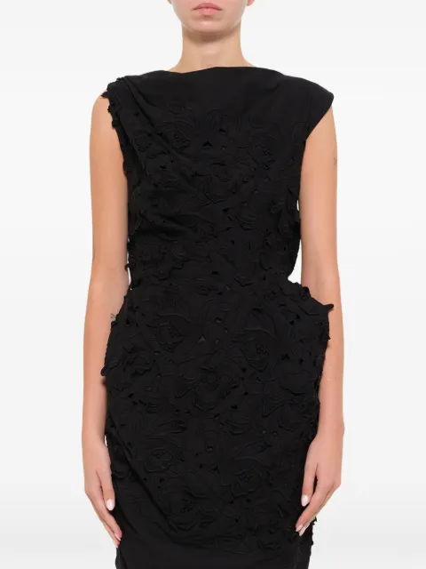 Lanvin sculpted floral dress