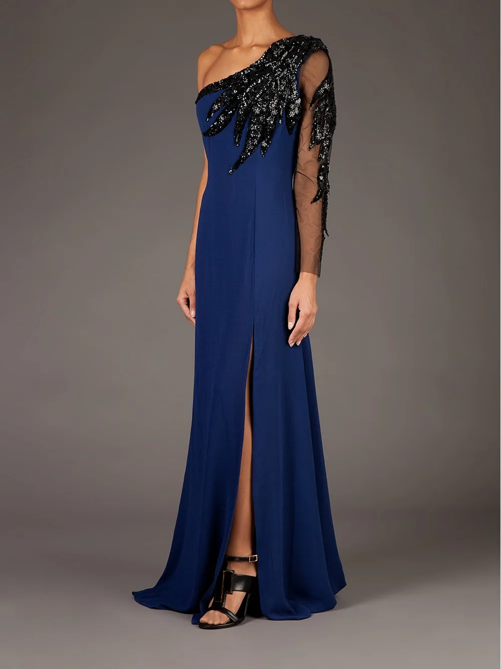 Georges Mak 'Vanessa' dress Blauw