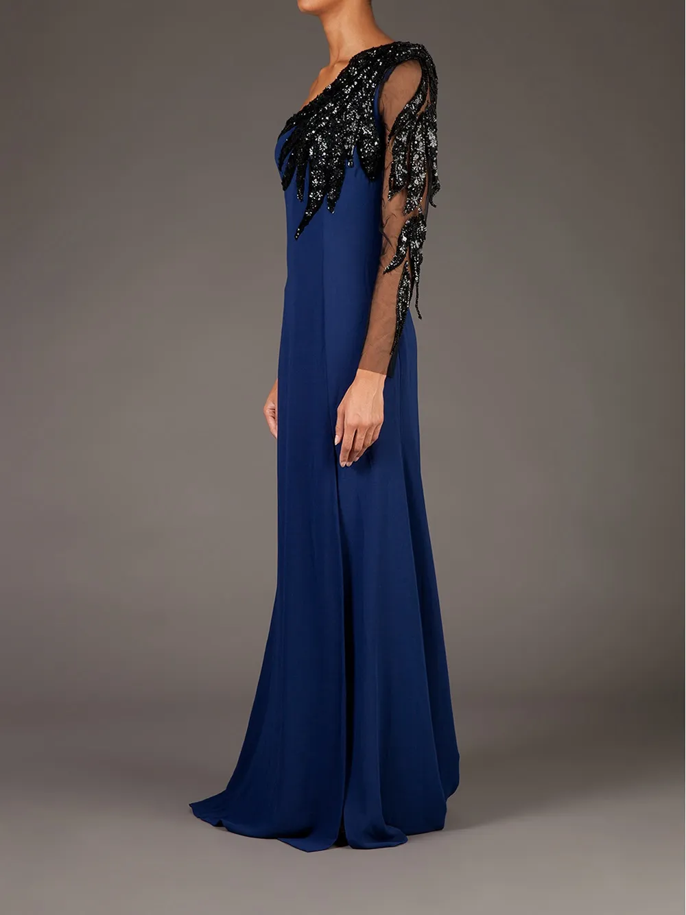 Georges Mak 'Vanessa' dress Blauw