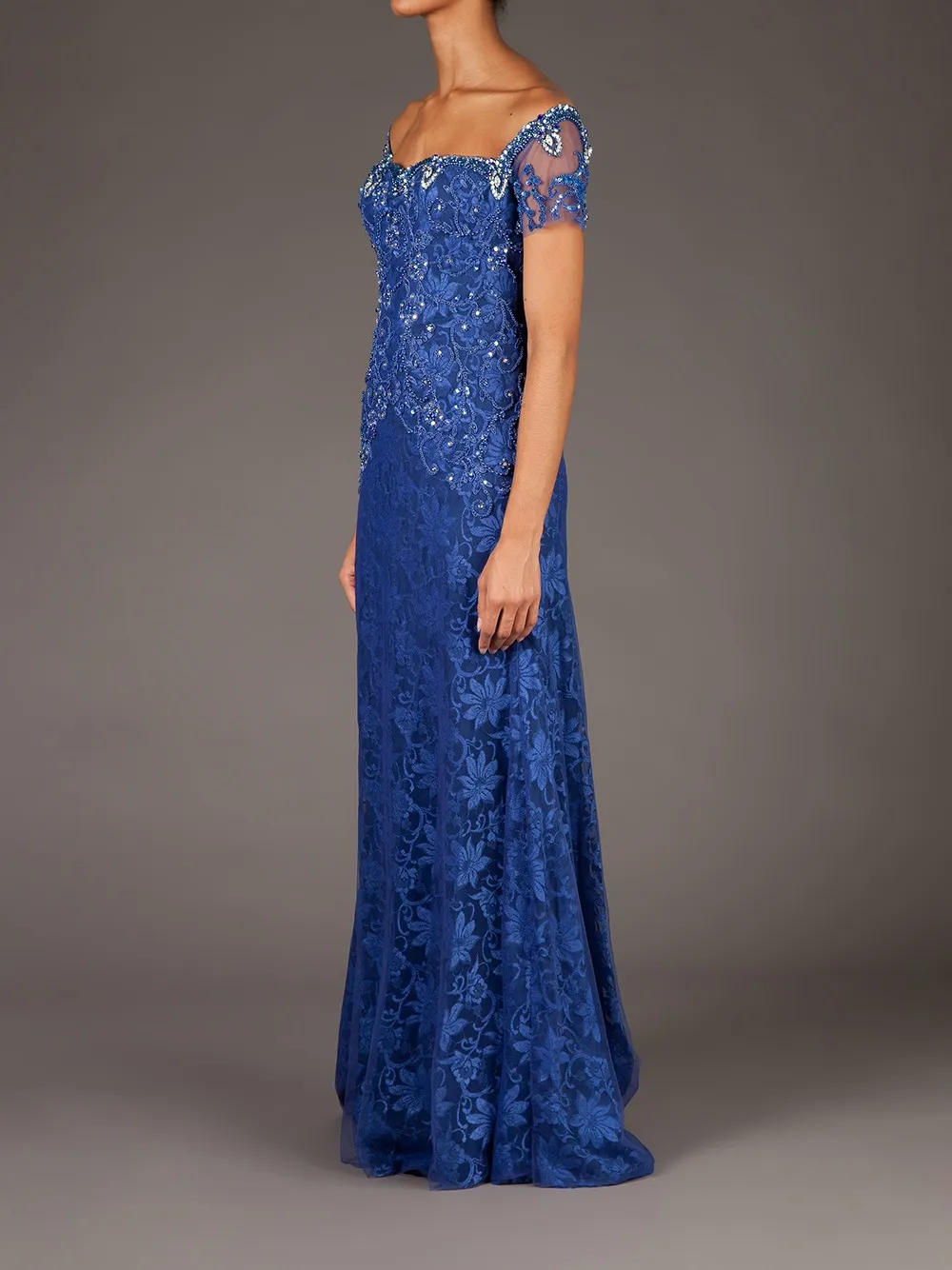 Georges Mak 'Doraine' dress Blauw