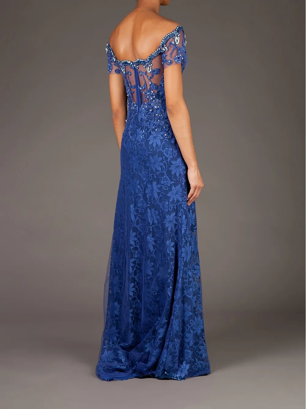 Georges Mak 'Doraine' dress Blauw