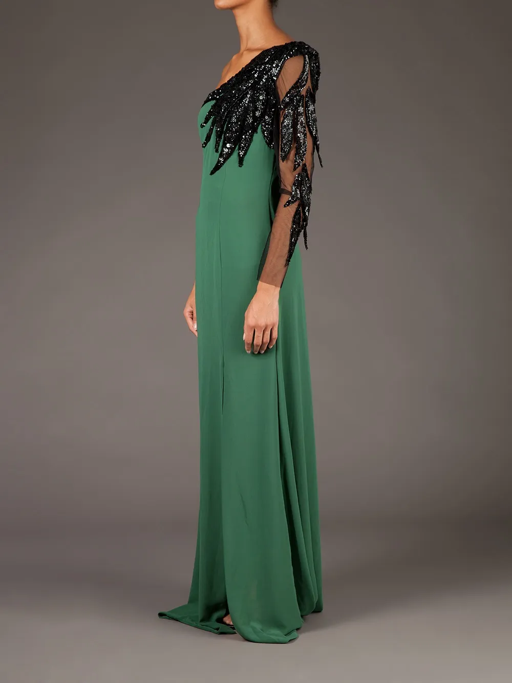 Georges Mak 'Vanessa' dress Groen