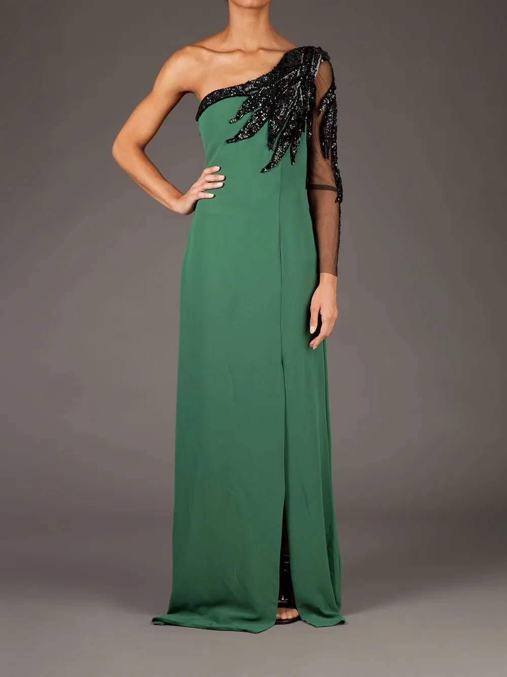 Georges Mak 'Vanessa' dress Groen