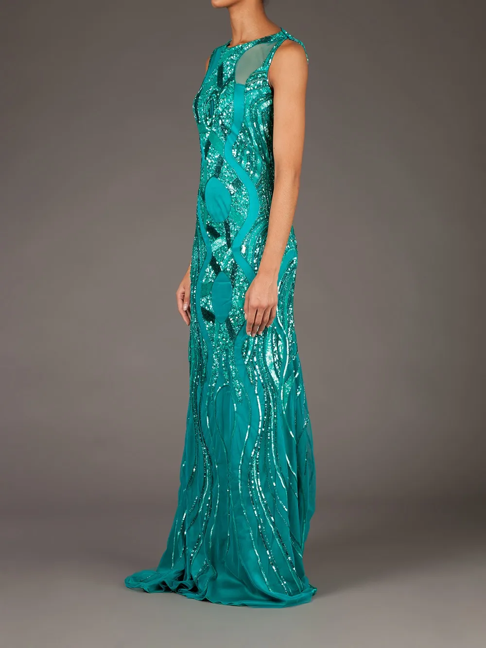 Georges Mak 'Nikita' dress Blauw