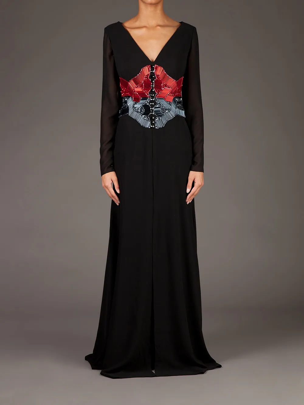 Georges Mak 'Dune' dress - Zwart