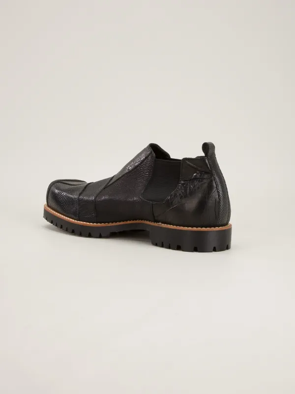 Comme Des Garçons Homme Plus Patchwork Shoe | ブラック | FARFETCH JP