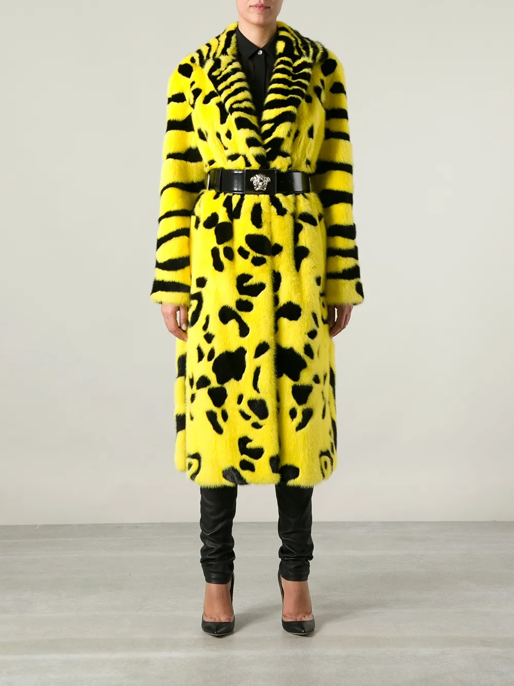versace fur coat