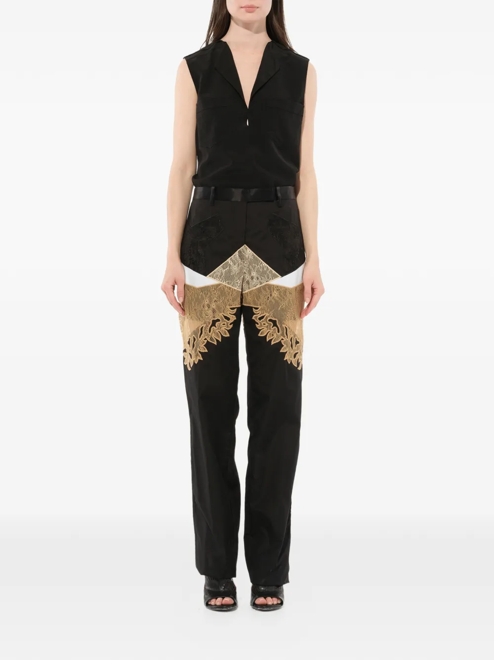  Givenchy Lace Panel Trouser   Schwarz 