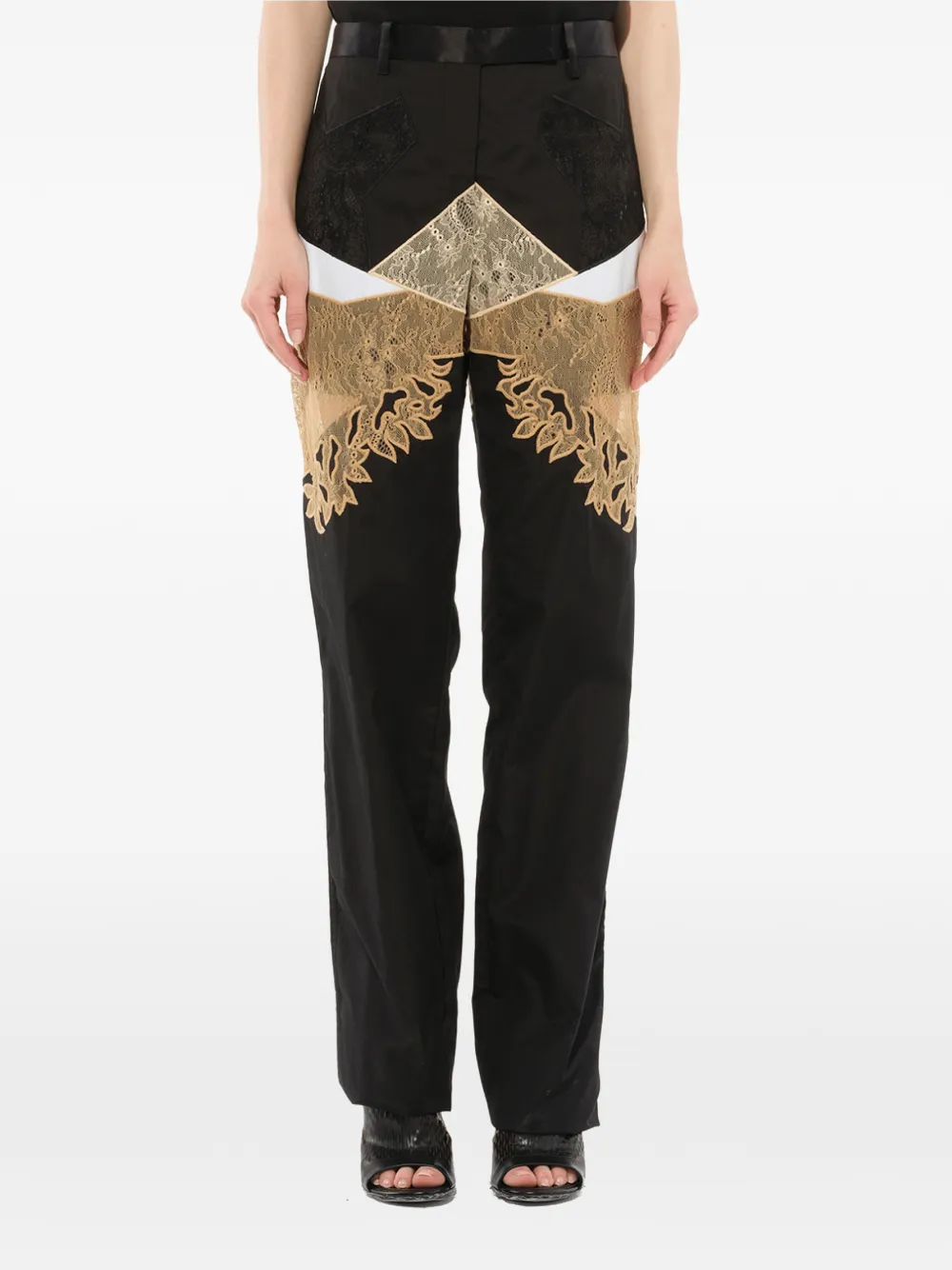 Givenchy lace panel trouser - Nero