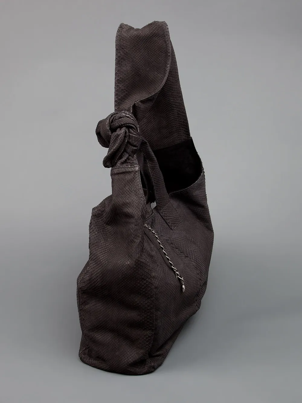  Alexa Wagner Python Skin Tote - Black 