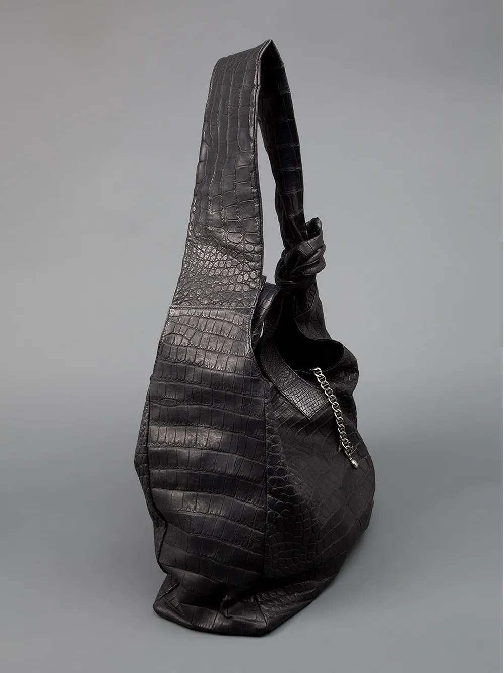  Alexa Wagner Handtasche Aus Krokodilleder   Schwarz 